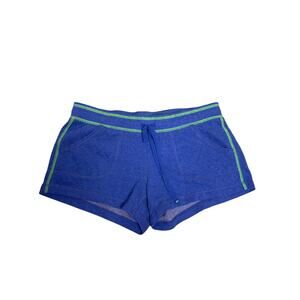 Aerie Y2K Terrycloth Shorts Womens Medium Blue Green Soft Lounge Cozy